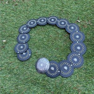 Forever 21 Black and Silver Circle Belt